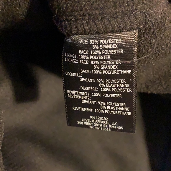 TECH by Tumi men’s soft shell black jacket with fleece lining. - Picture 9 of 13